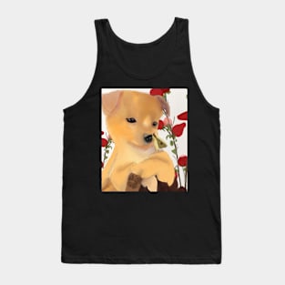 Pup and Berries Tank Top